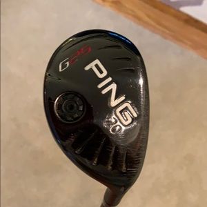 Ping G25 20 degree hybrid with Winn Drytech grip